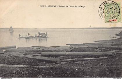 Guyane - SAINT LAURENT DU MARONI - Radeau de l'Administration Sanitaire au large - Ed. Pérez et Lévy 81