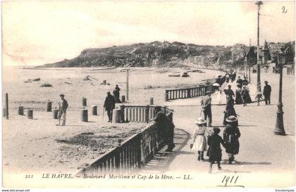 CPA carte postale France  Le Havre Boulevard Maritime et cap de la Hève  VM61869