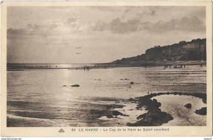 Le Havre - Le Cap de la Hève au Soleil couchant