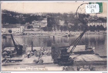 LYON 2- LE QUAI RAMBAUD- COTEAU SAINTE-FOY