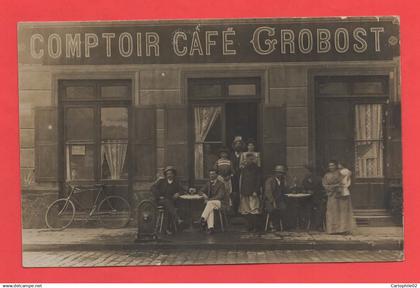 69 - Lyon 3 - Carte photo café comptoir au 220 rue Paul Bert