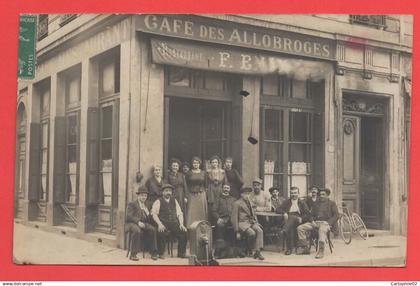 69 - Lyon 7 - Carte photo café au 12 rue Saint Jérôme