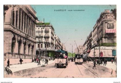 13 004, Marseille Canebière - centre ville, Rue Cannebière, tramway