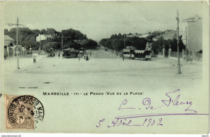CPA MARSEILLE - Le Prado (Vue de la Plage) (986818)