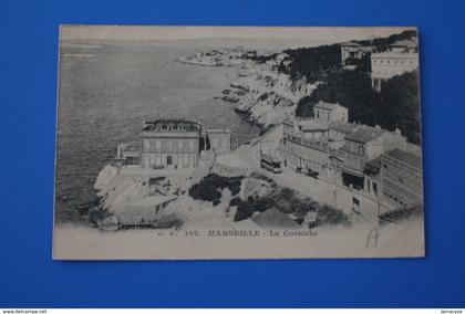 La CORNICHE MARSEILLE CPA-Carte Postale [13] Bouches-du-Rhône-