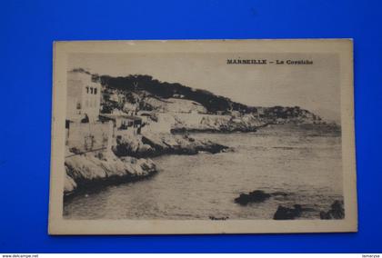 La CORNICHE MARSEILLE CPA- Carte Postale [13] Bouches-du-Rhône-neuve non écrite