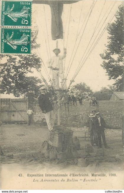 CPA FRANCE 13 "Marseille, Exposition Internationale d'Electricité, 1908 " / BALLON