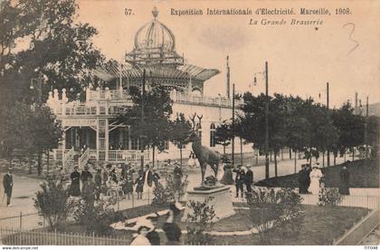 France (13 Marseille) - Exposition Internationale d'Electricité 1908 - La Grande Brasserie