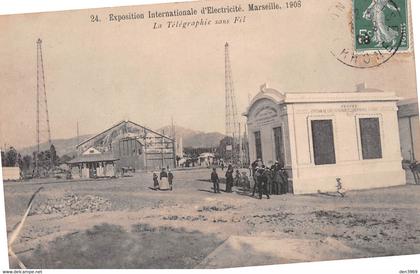 MARSEILLE 1908 - Exposition Internationale d'Electricité - La Télégraphie sans Fil