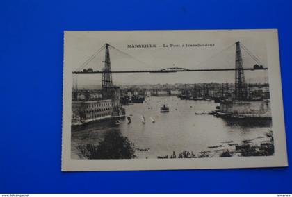 LE PONT TRANSBORDEUR  DU VIEUX PORT  -- MARSEILLE CPA-  Carte Postale [13] Bouches-du-Rhône-neuve non écrite