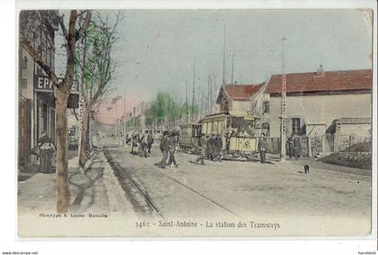 CPA 13 - SAINT ANTOINE - 3462 LA STATION DES TRAMWAYS