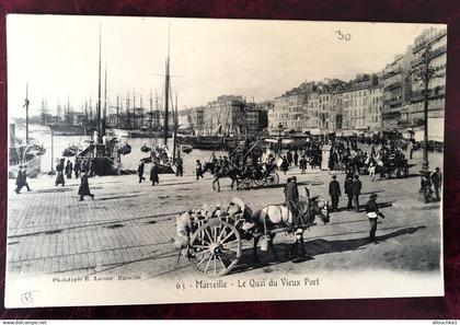 Marseille  Attelages Quartier du Vieux Port, Saint Victor, Le Panier[13] B-d-R Carte Postale  CPA