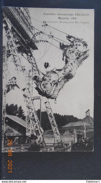 CPA - Exposition Internationale d'Electricité 1908 - Les Grandes Balançoires Electriques