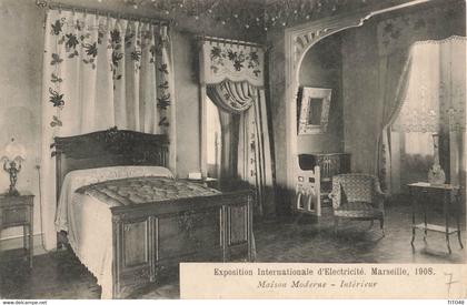 France (13 Marseille) - Exposition Internationale d'Electricité 1908 - Maison Moderne - Intérieur