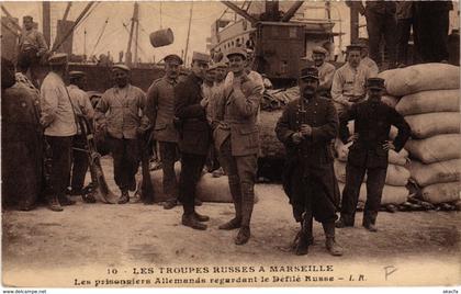 CPA MARSEILLE - Les Troupes Russes a MARSEILLE (986086)