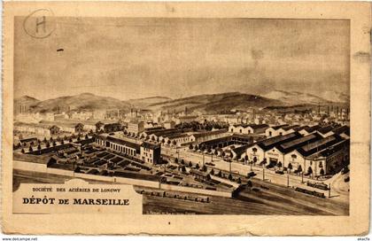 CPA MARSEILLE Societe des Acieries de Longwy-Depot de MARSEILLE (339614)