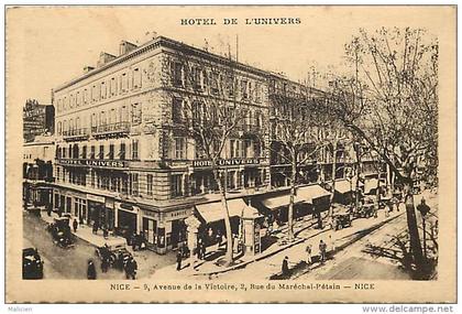 depts divers -alpes maritimes - R 239 - nice - hotel de l univers - 5 avenue de la victoire -2 rue du marechal petain -