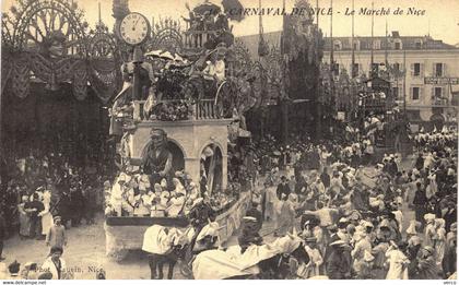 Carte POSTALE  Ancienne de   NICE - CARNAVAL / Marché de Nice