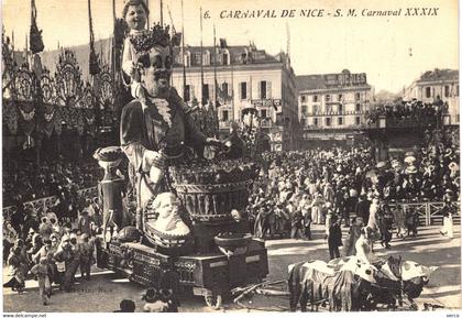 Carte POSTALE  Ancienne de   NICE - CARNAVAL XXXIX / S.M. Carnaval