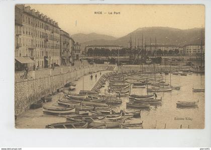 NICE - Le Port (belle carte toilée)