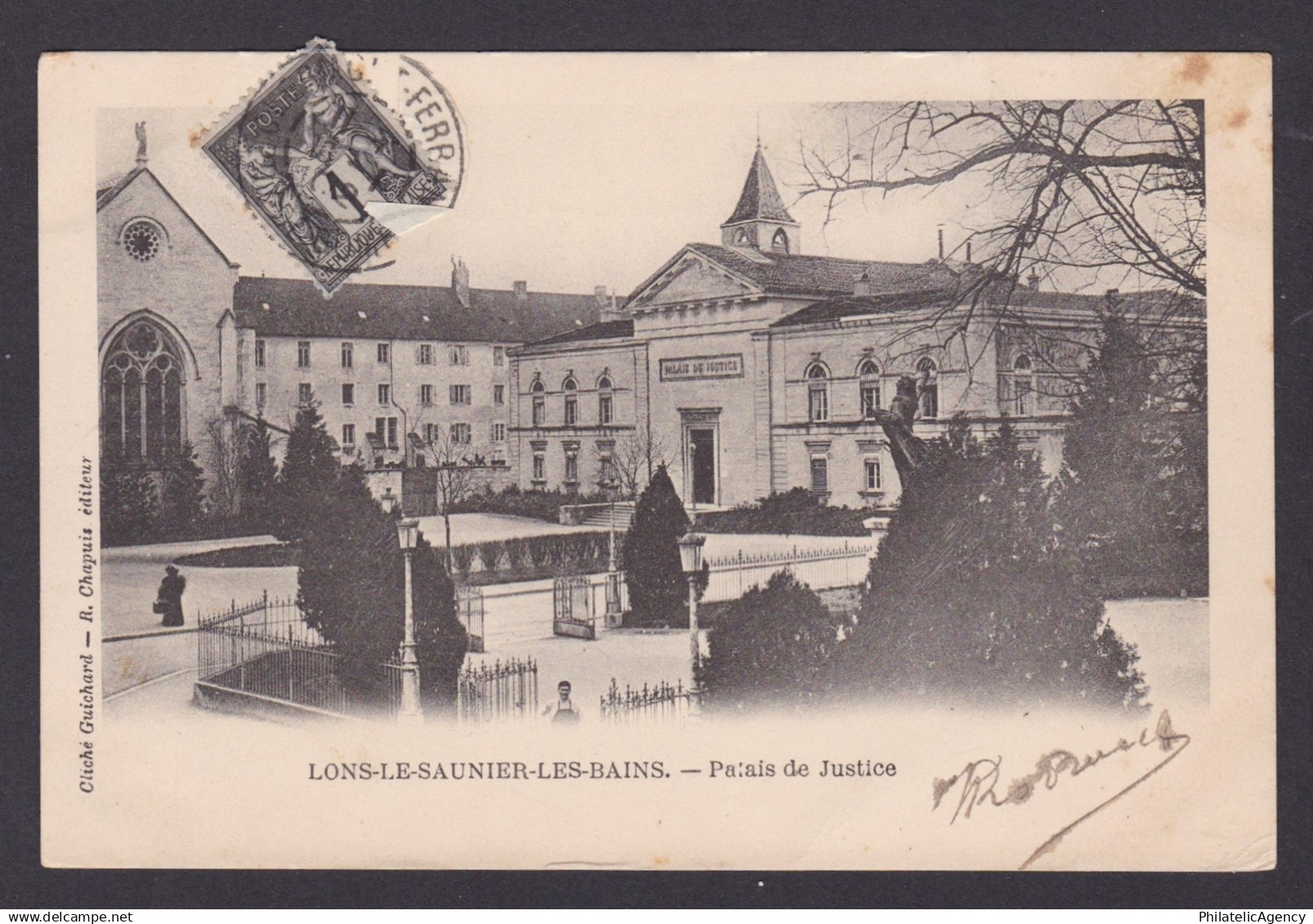 FRANCE, Postcard, Lons-le-Saunier, The Courthouse