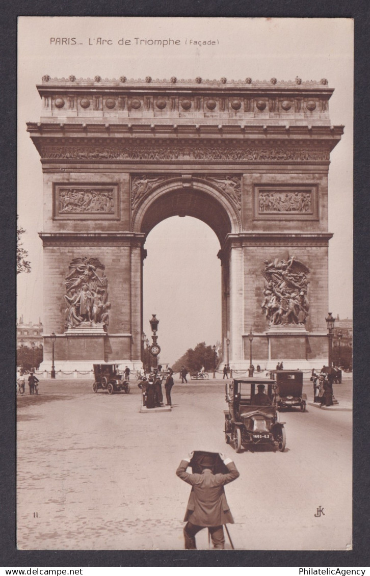 FRANCE, Postcard RPPC, Paris, Arc de Triomphe