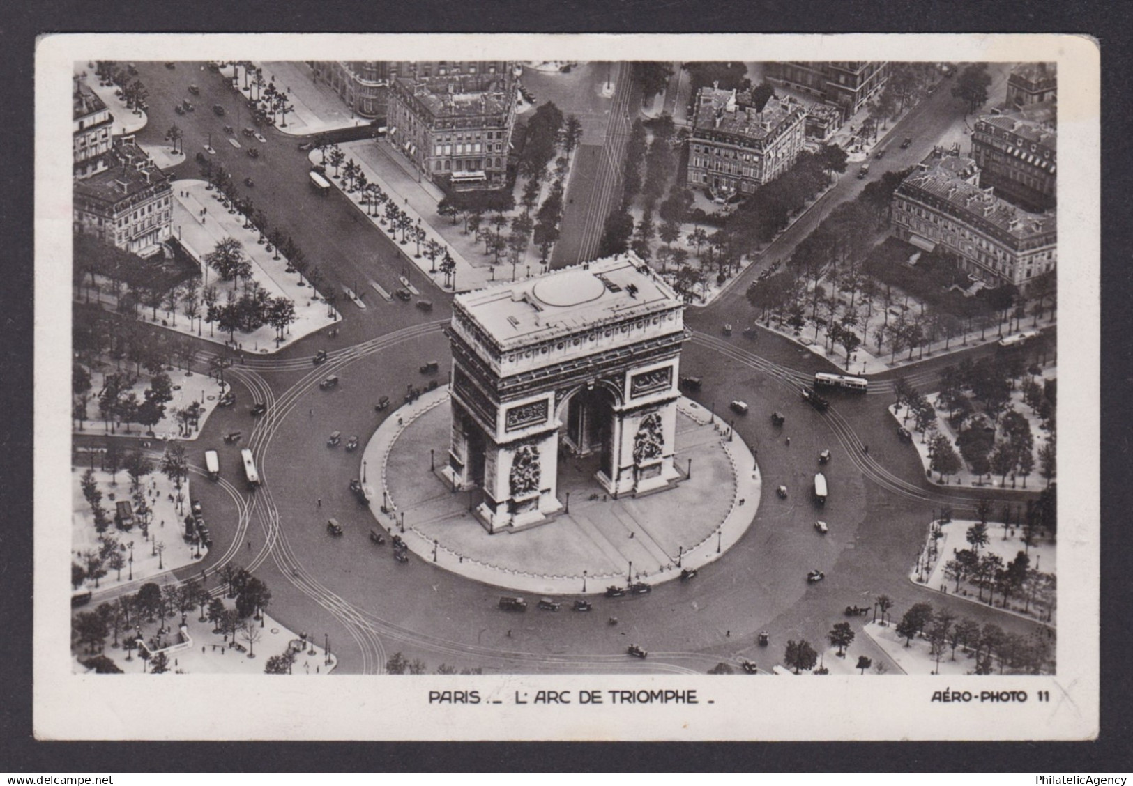 FRANCE, Postcard RPPC, Paris, Arc de Triomphe