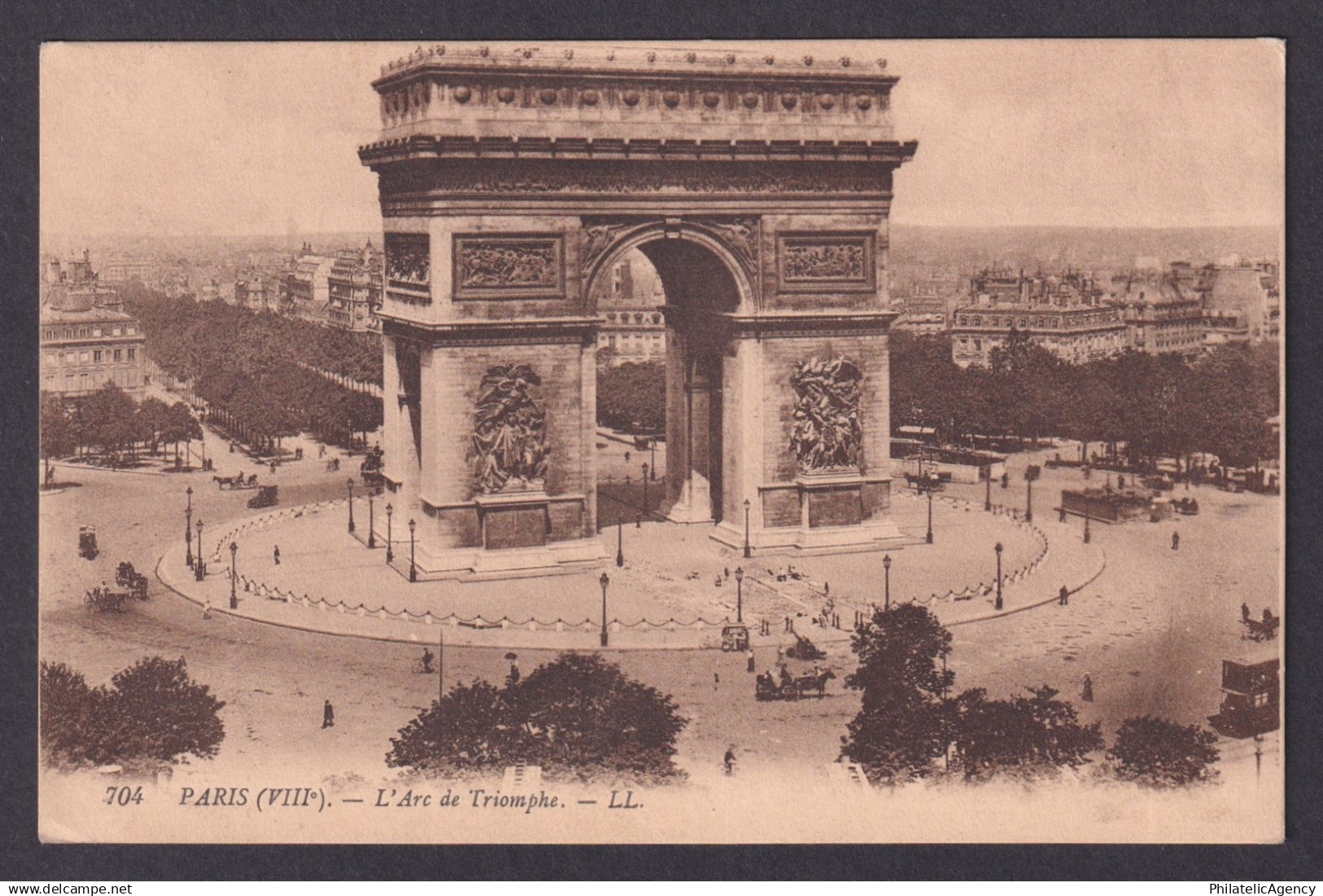 FRANCE, Postcard RPPC, Paris, Arc de Triomphe