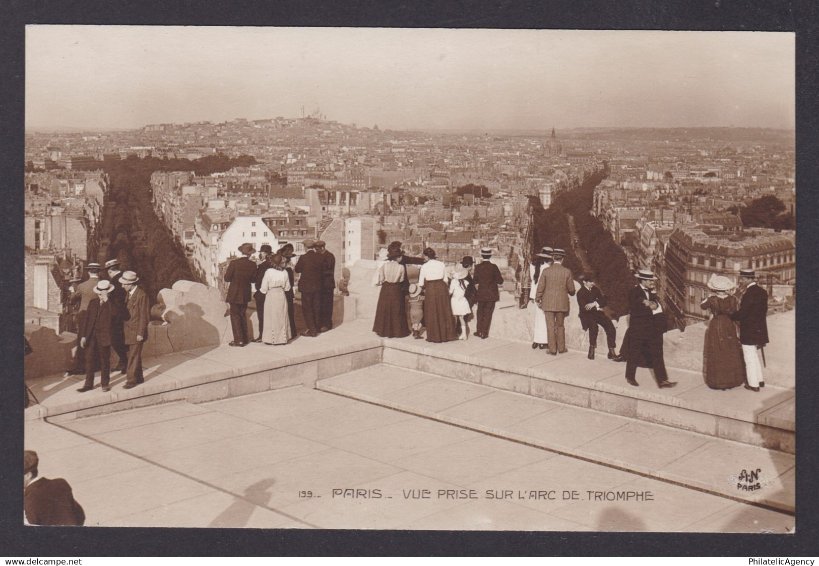 FRANCE, Postcard RPPC, Paris, The Arc De Triomphe