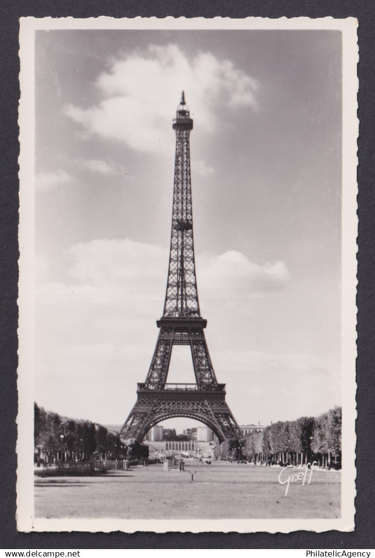 FRANCE, Postcard RPPC, Paris, Tour Eiffel