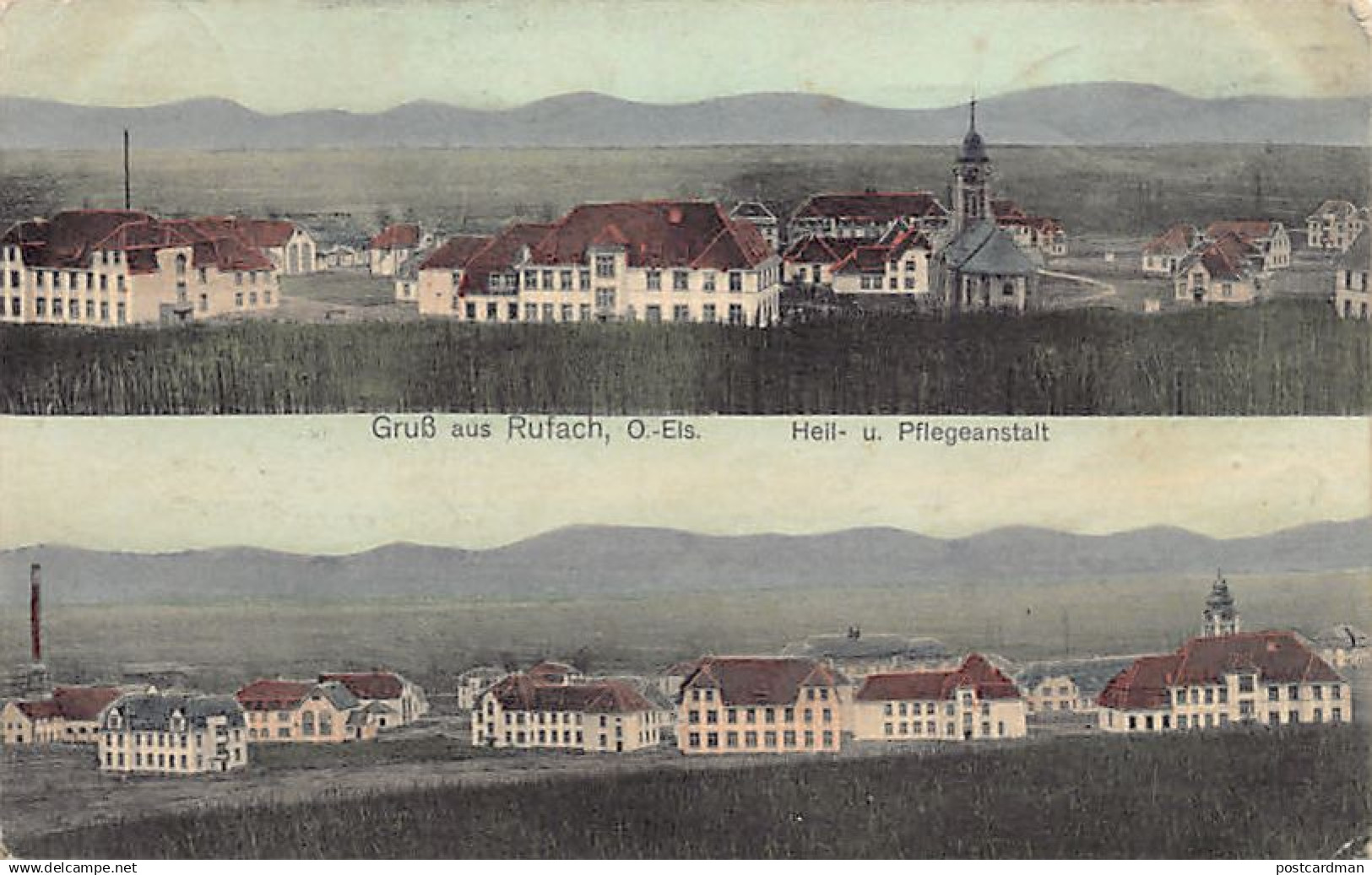 France - ROUFFACH Rufach (68) Heil- u. Pflegeanstalt - Maison de repos - Ed. J. Kuntz