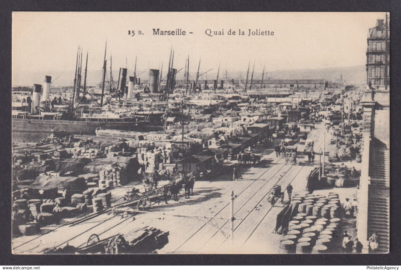 FRANCE, RPPC postcard, Marseille, Quai de la Joliette