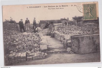 Villeret  (Aisne) - Les Ruines de la Mairie