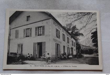 Beauvezer, l'hôtel du Verdon, Alpes de Haute Provence 04