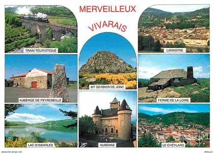 07 - Ardèche - Le Vivarais - Multivues - Trains - CPM - Voir Scans Recto-Verso