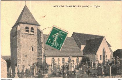 Carte Postale Ancienne de AVANT LES MARCILLY-L'église