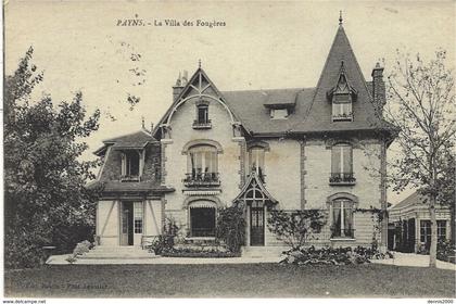 PAYNS -  la Villa des fougères - ed. Roblin