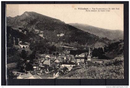 11 - Villefort - Vue Panoramique de Coté Sud - Belle Station de Cure d'Air