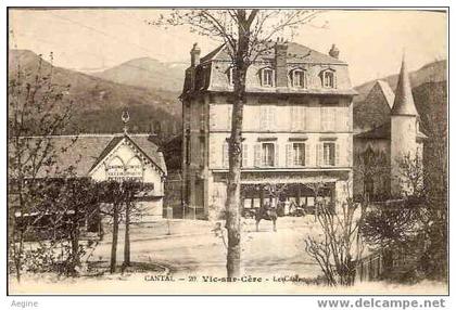 cantal -ref no 15112- vic sur cere- le casino - bon etat