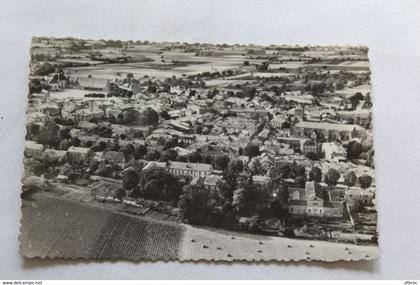 Cpsm, Barbezieux, vue aérienne, Charente 16