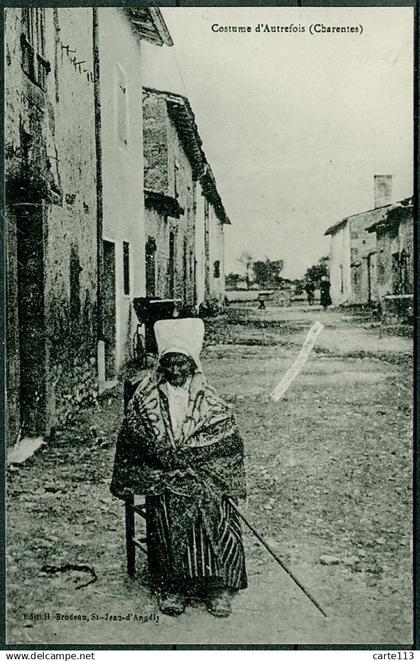 16 - B8577CPA - FOLKLORE - costume d autrefois - Parfait état - CHARENTE