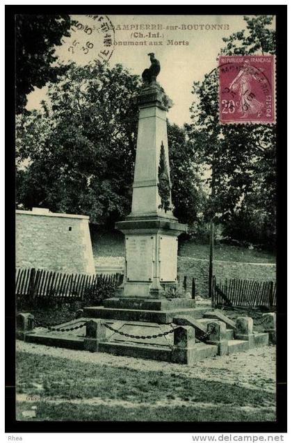 17 Dampierre-sur-Boutonne monument aux morts D17D K17024K C17138C RH081817