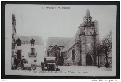 22 Saint-Nicolas-du-Pélem - eglise - sépia -  /  D22D  K22321K  C22321C