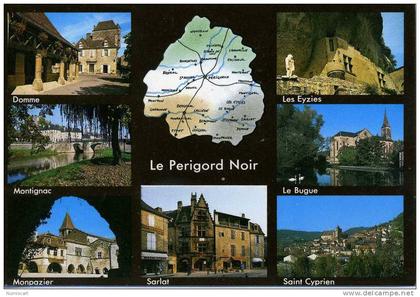 CPM...Le Périgord Noir...Multi-vues des lieux touristiques des villes du Périgord...