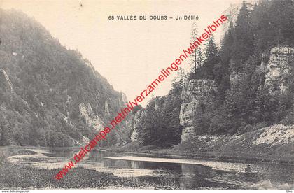 Vallée du Doubs - un défilé - Doubs - (25) Doubs