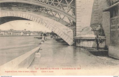 BOURG DE PEAGE : INONDATIONS DE 1914