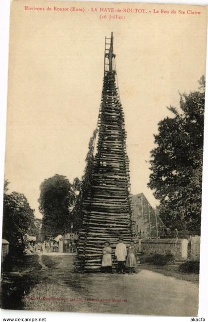 CPA Environs de ROUTOT - LA HAYE de ROUTOT - Feu de Ste-Claire(182059)