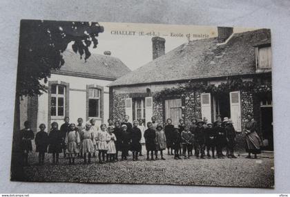 Challet, école et mairie, Eure et Loir 28