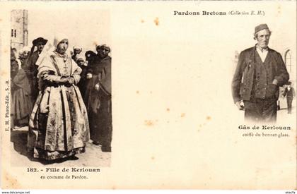 CPA Kerlouan - Fille en Costume de Pardon - Gas de Kerlouan (1033703)