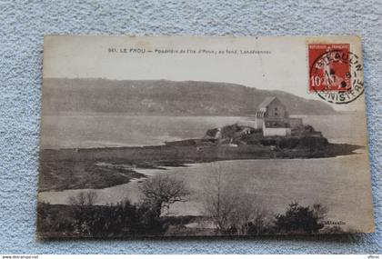 le Faou, poudrière de l'ile d'Arun, au fond Landévennec, Finistère 29